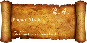 Magda Alajos névjegykártya